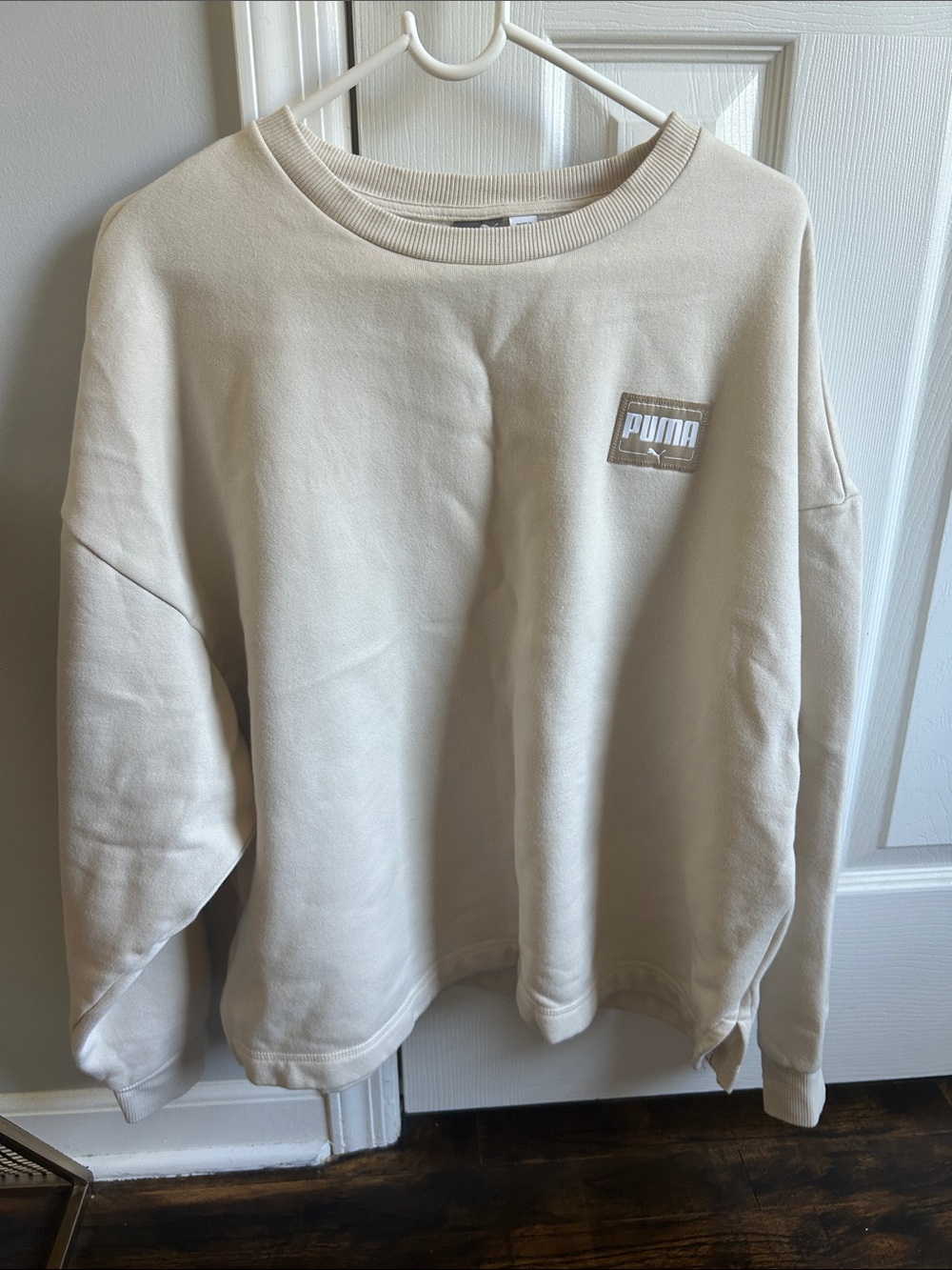 Puma Women's Neutral Beige Crewneck Sweatshirt